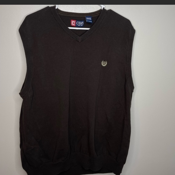 Chaps Brown Vest - Picture 1 of 3